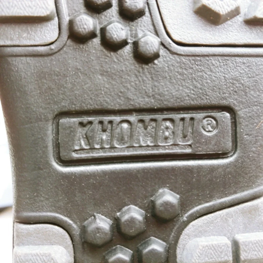 Khombus Shoes Mens Hiking Boots Alegra‎ Leather Memory Foam Lightweight Grey 7